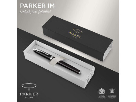 PARKER Stylo roller IM Laque Noire C.T.