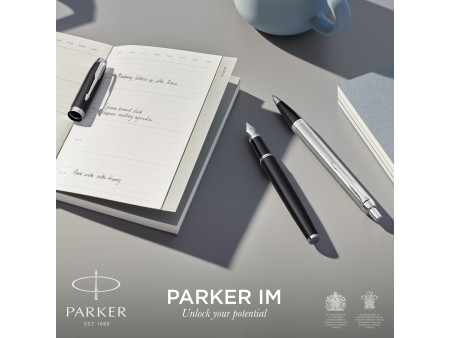 PARKER Stylo roller IM Laque Noire C.T.