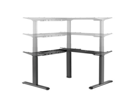 LogiLink Structure de bureau, électrique, en L à 90 degrés