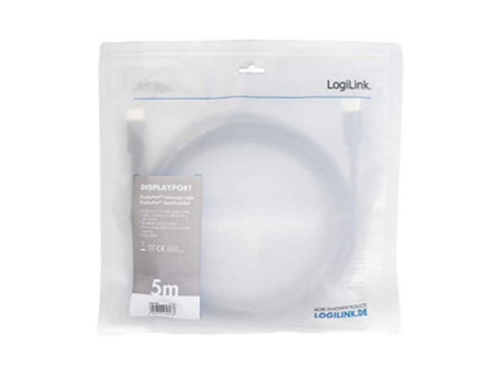 LogiLink Câble de raccordement DisplayPort 1.4, 5,0 m, noir