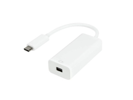 LogiLink Câble adaptateur USB-C - Mini DisplayPort, blanc