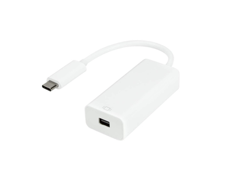 LogiLink Câble adaptateur USB-C - Mini DisplayPort, blanc
