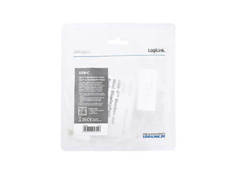 LogiLink Câble adaptateur USB-C - Mini DisplayPort, blanc