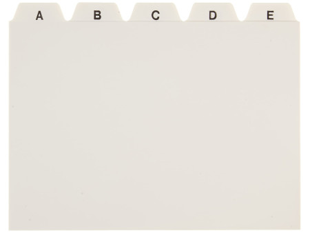 herlitz Index alphabétique, PP, A6 paysage, blanc