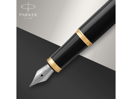 PARKER Stylo plume IM Laque Noire G.T.