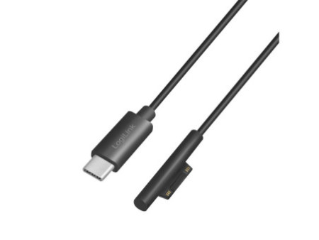 LogiLink Câble de chargement USB-C Microsoft Surface, noir