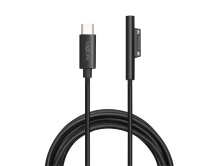 LogiLink Câble de chargement USB-C Microsoft Surface, noir