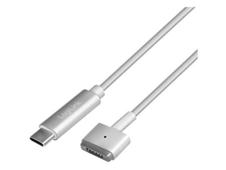 LogiLink Câble de chargement USB-C - Apple MagSafe, argent