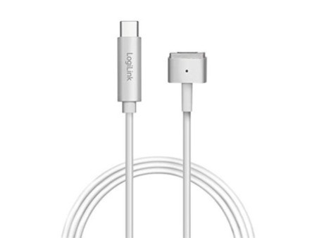 LogiLink Câble de chargement USB-C - Apple MagSafe, argent