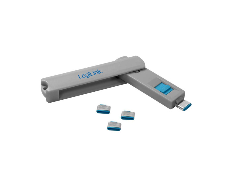 LogiLink Verrou de sécurité USB-C, 1 clé / 4 verrous