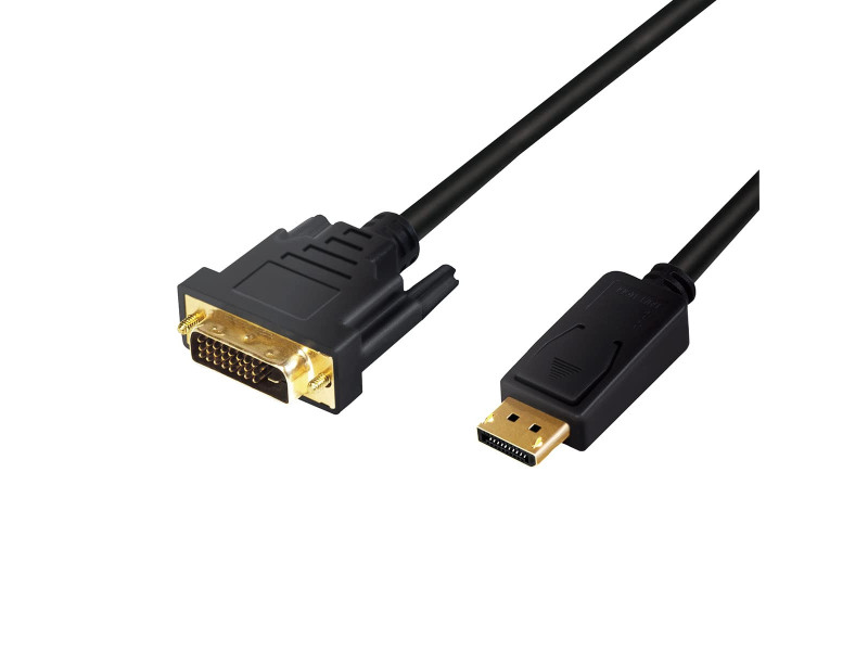 LogiLink Cordon convertisseur DisplayPort - DVI, 1,0 m, noir