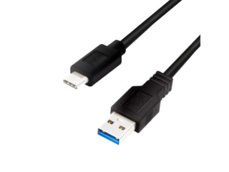 LogiLink Câble USB 3.2, USB-A - USB-C, 0,5 m, noir
