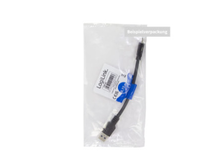 LogiLink Câble USB 3.2, USB-A - USB-C, 0,5 m, noir