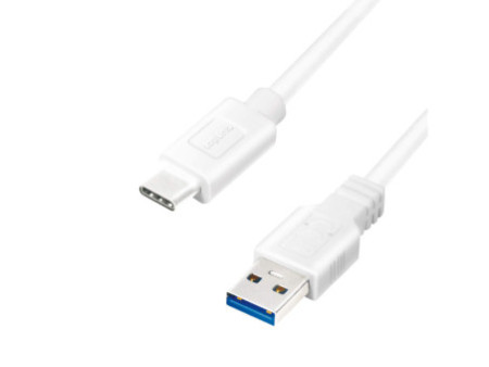 LogiLink Câble USB 3.2, USB-A - USB-C, 1,0 m, blanc