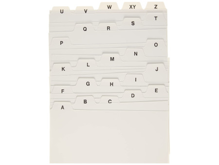 herlitz Index alphabétique, PP, A6 paysage, blanc