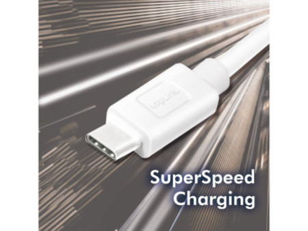 LogiLink Câble USB 3.2, USB-A - USB-C, 1,0 m, blanc