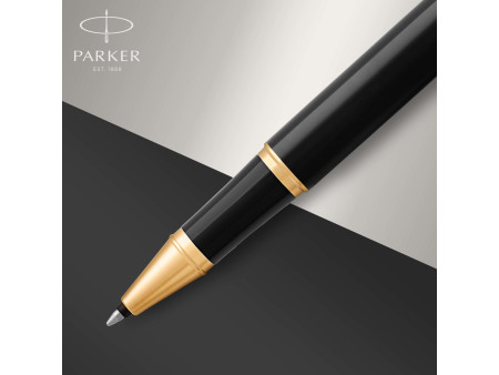 PARKER Stylo roller IM Laque Noire G.T.