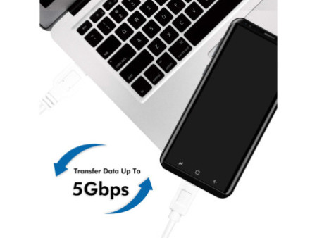 LogiLink Câble USB 3.2, USB-A - USB-C, 3,0 m, blanc