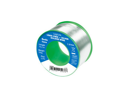 LogiLink Fil à souder, diamètre: 0,56 mm, cuivre 0,7%, 12,5g