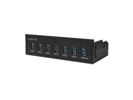 LogiLink Hub USB 3.0 de 5,25' avec port de chargement rapide