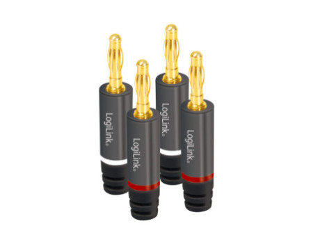 LogiLink Fiche banane, jeu de 4 pièces (2 paires)