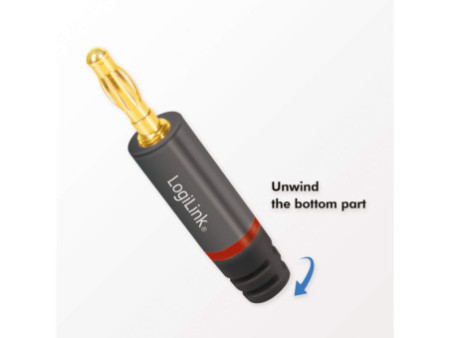 LogiLink Fiche banane, jeu de 4 pièces (2 paires)
