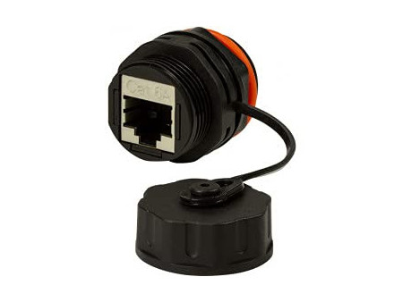 LogiLink Connecteur à vis Cat.6A pour l'industrie, 2x RJ45