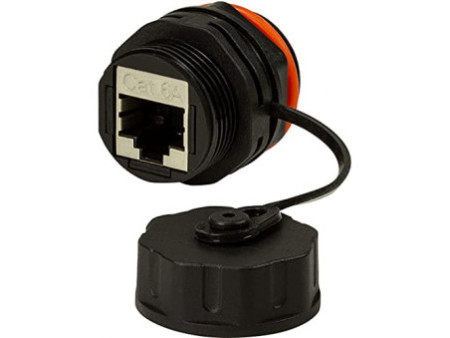 LogiLink Connecteur à vis Cat.6A pour l'industrie, 2x RJ45