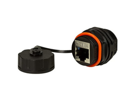 LogiLink Connecteur à vis Cat.6A pour l'industrie, 2x RJ45