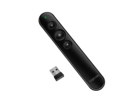 LogiLink Présentateur sans fil 2,4 GHz, sans câble, noir