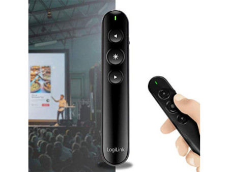 LogiLink Présentateur sans fil 2,4 GHz, sans câble, noir