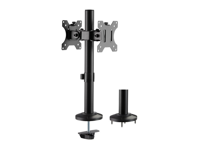 LogiLink Bras support pour 2 écrans 17-32', Curved Screens+