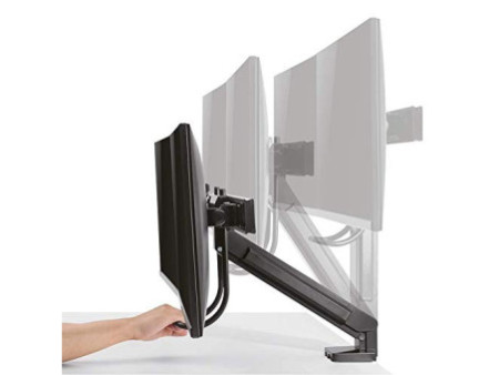 LogiLink Bras support pour 2 écrans, noir