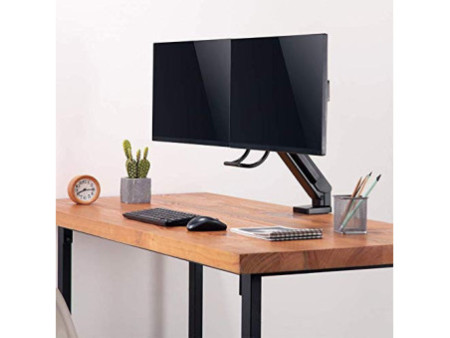 LogiLink Bras support pour 2 écrans, noir