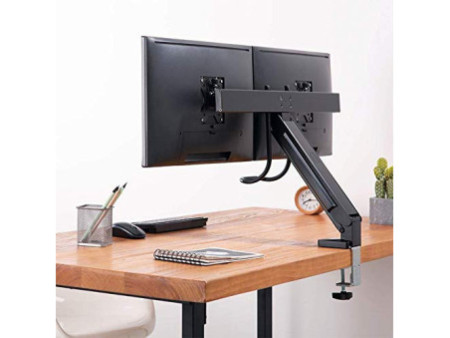 LogiLink Bras support pour 2 écrans, noir