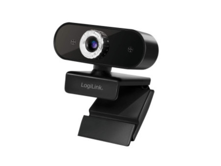 LogiLink Webcam HD USB avec micro, noir