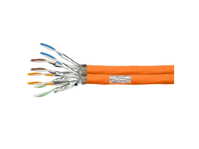 LogiLink Câble d'installation, Cat.7, S/FTP, 100 m, Duplex