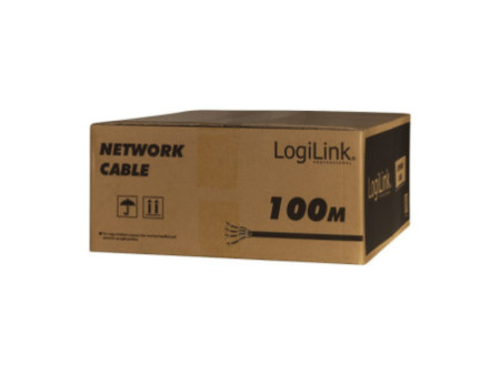 LogiLink Câble d'installation, Cat.7, S/FTP, 100 m, Duplex