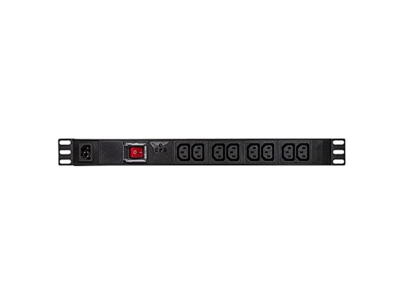 LogiLink Multiprise appareils à froid, 8 prises, noir