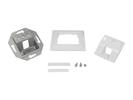 LogiLink Boîtier d'encastrement pour module Keystone, blanc