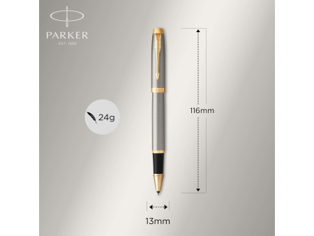 PARKER Stylo roller IM Métal Brossé G.T.