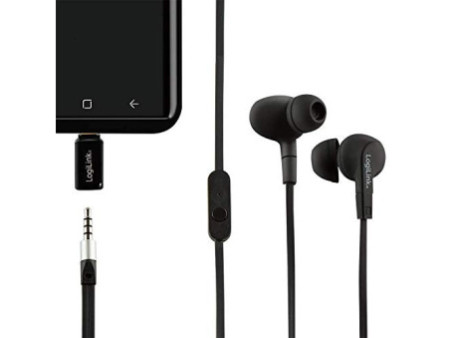 LogiLink Adaptateur audio - USB-C, noir