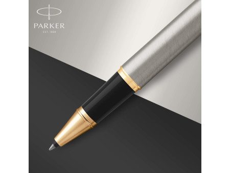 PARKER Stylo roller IM Métal Brossé G.T.