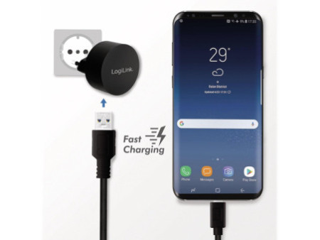 LogiLink Chargeur secteur USB pour Fast Charging, 1x USB