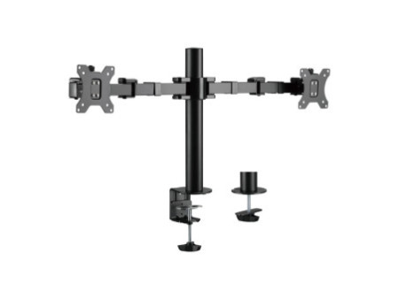 LogiLink Bras support pour 2 écrans 17-32', noir