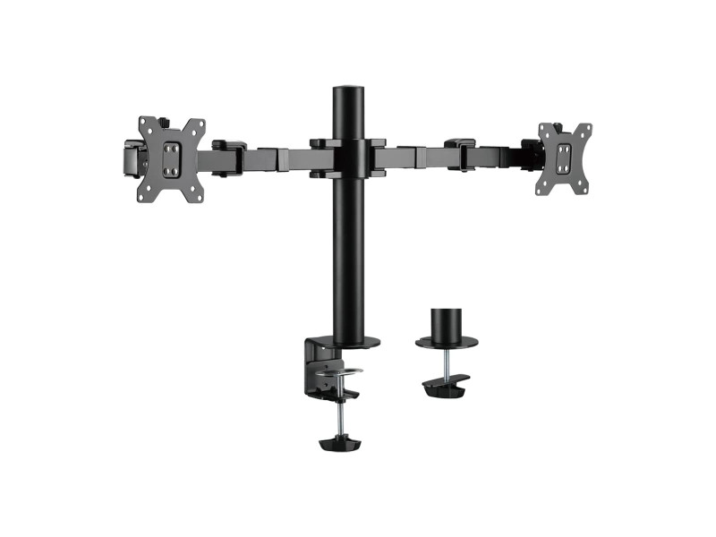 LogiLink Bras support pour 2 écrans 17-32', noir