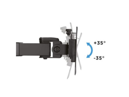 LogiLink Bras support pour 2 écrans 17-32', noir