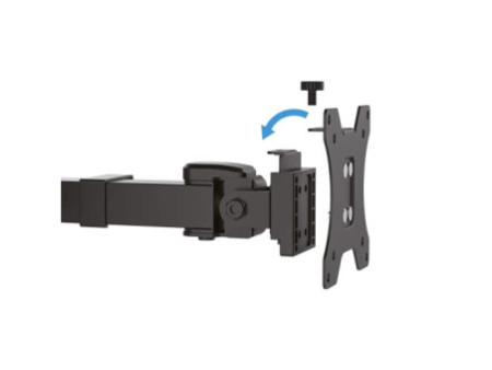 LogiLink Bras support pour 2 écrans 17-32', noir