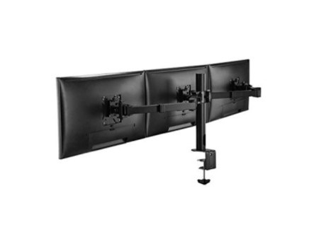 LogiLink Bras support pour 3 écrans 17-27', noir