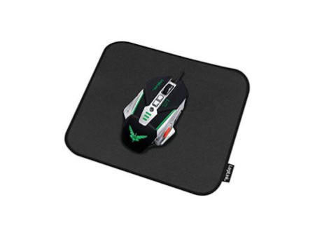 LogiLink Tapis souris gaming, bords cousus, taille M, noir